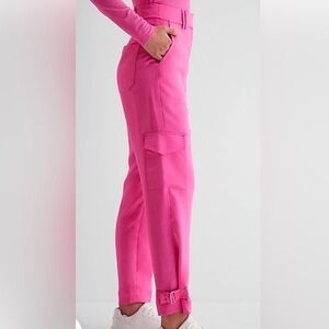 Express Stylish Pink Women's Cargo Pants